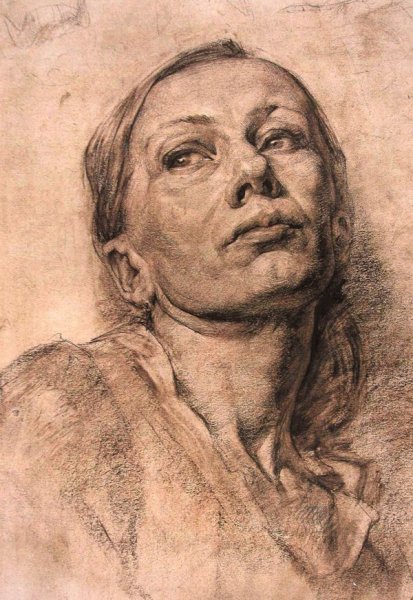 Рафаэль Наброски фигур сангина Италия 15 век