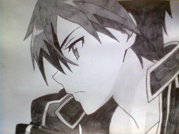 Нарисовать аниме Кирито