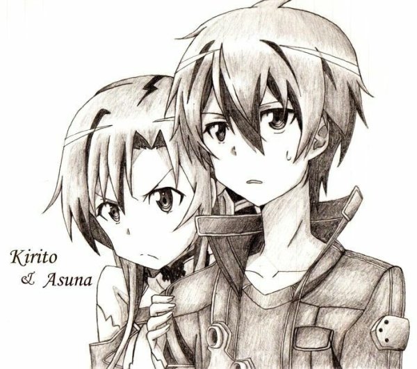 САО рисунок Кирито