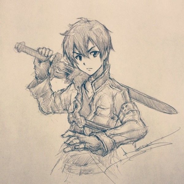 Нарисовать Кирито
