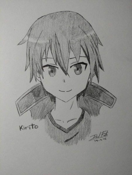 Кирито раскраска