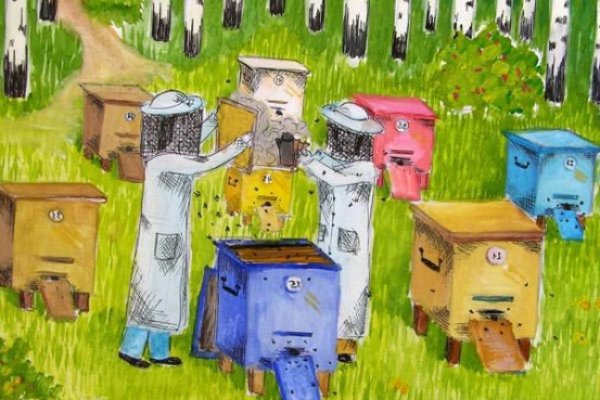 Рисунок на тему Пчеловодство