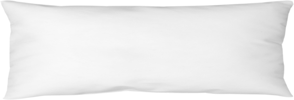 Длинная подушка на белом фоне