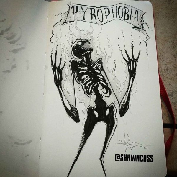 Шон Косс рисунки фобии