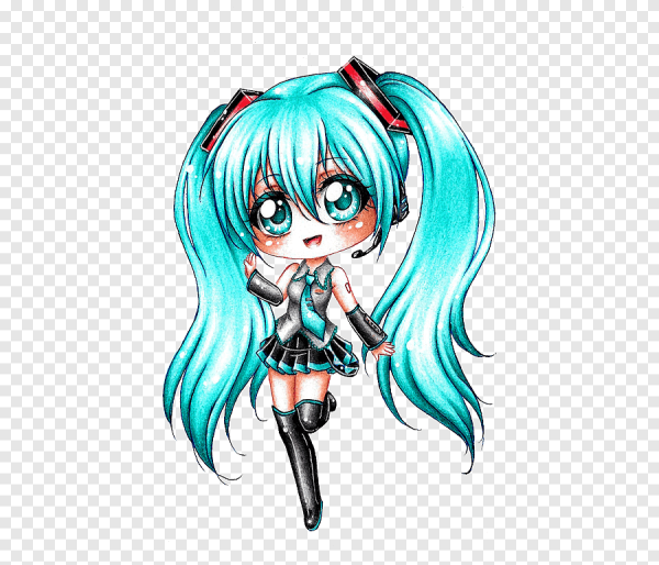 Аниме раскраски Вокалоиды Мику