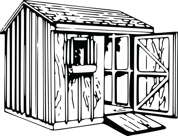 Сарай раскрашенный