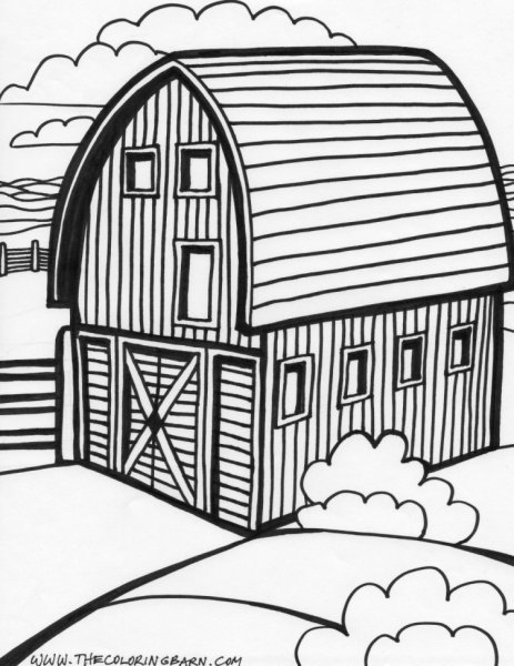 Сарай раскраска