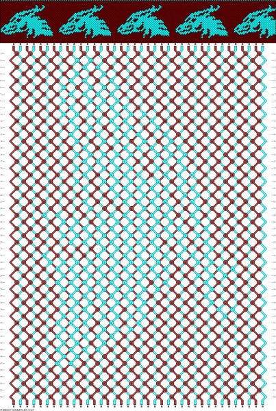 Фенечка из мулине прямое плетение