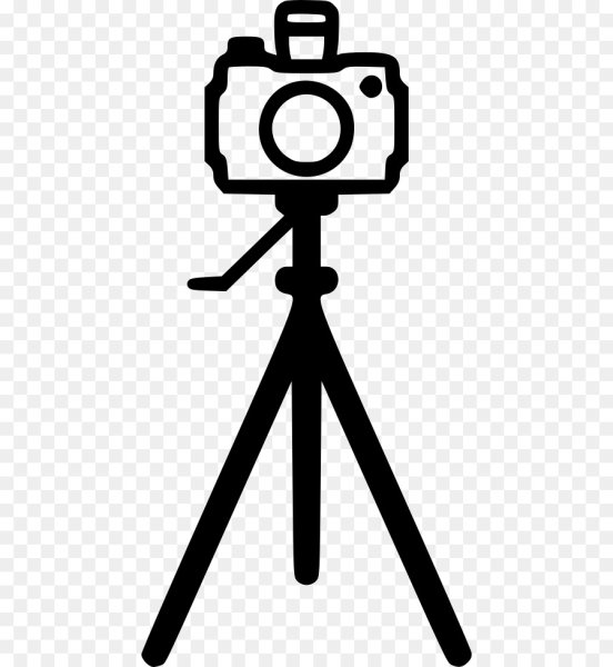 Фотоаппарат на штативе вектор