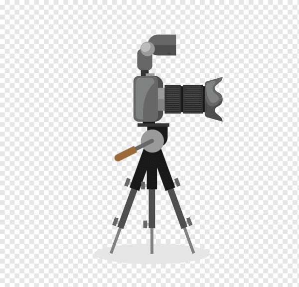 Видеокамера на штативе вектор