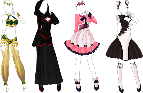 Платье раскраска для детей