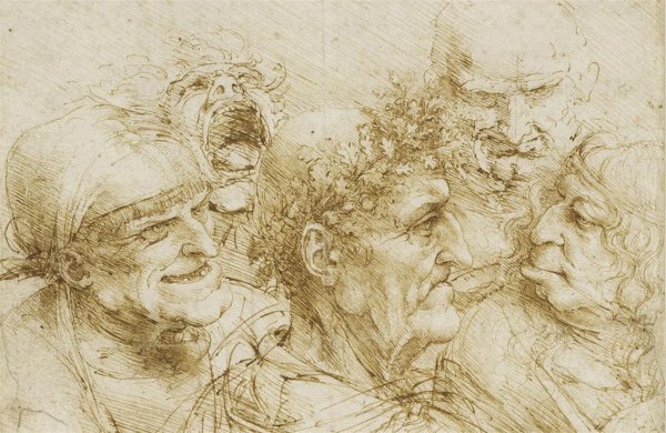 Леонардо да Винчи caricature