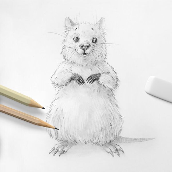 Квокка раскраска