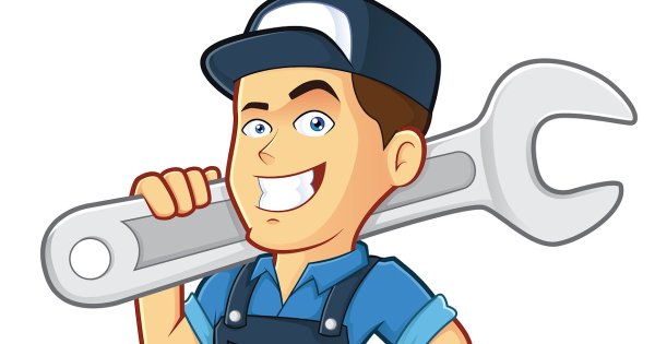 Автомеханик рисованный