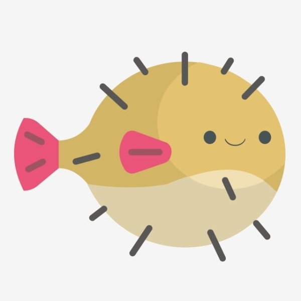 Рыба фугу вектор