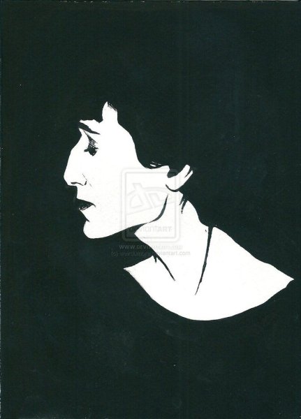 Анна Ахматова портрет в профиль