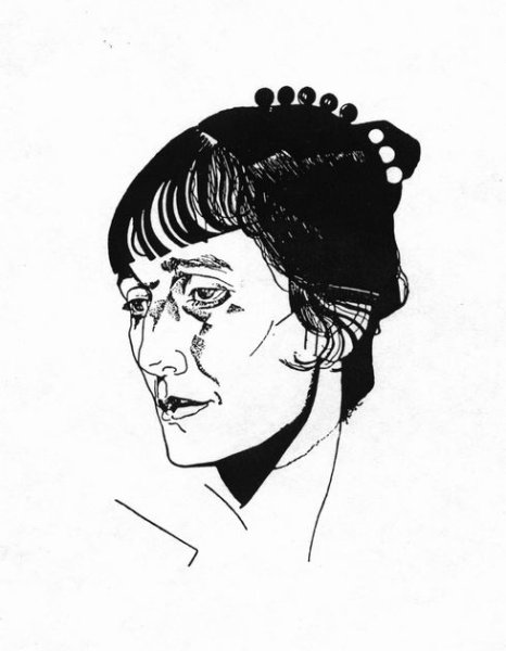 Анна Ахматова профиль