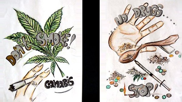 Нарисовать наркотики