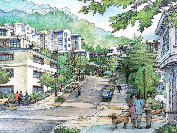 Зеленый город картина