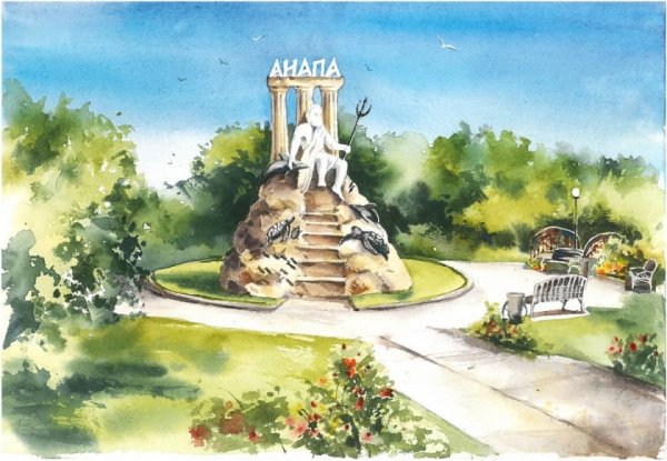 Достопримечательности Анапы рисунок