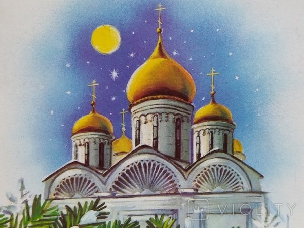 Рождественский храм рисунок