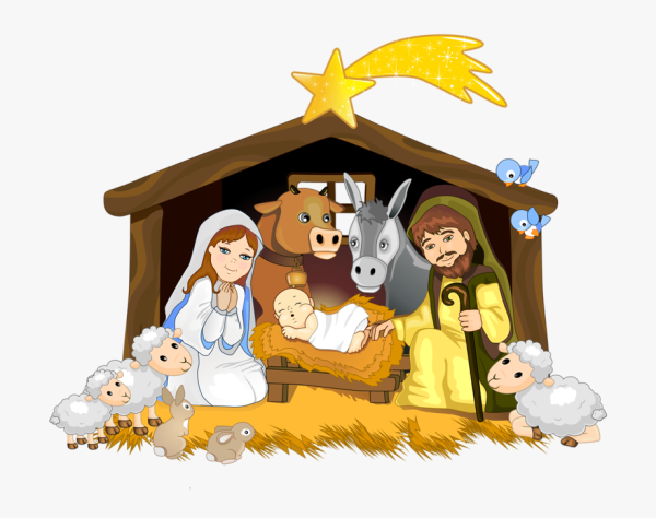 Вертеп на прозрачном фоне