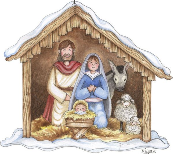 Вертеп Рождественский младенца Иисуса