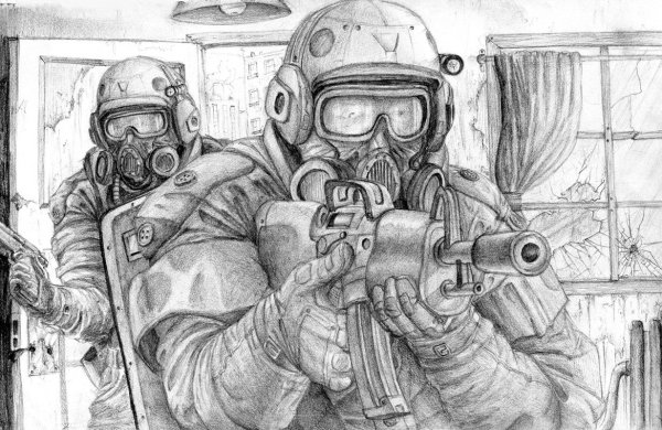 Раскраски ОМОН АС из игры