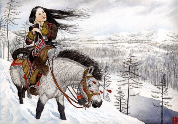 Эвенки Якутии живопись