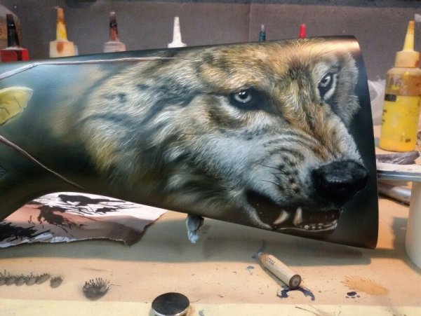 Рисование аэрографом