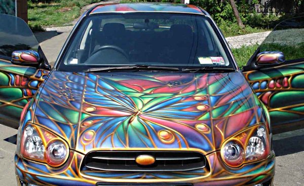 Аэрография на машине