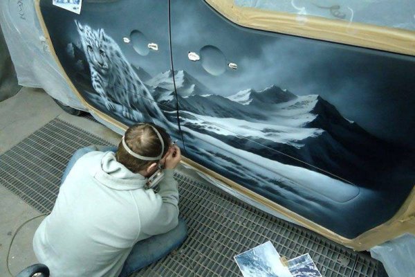 Рисование аэрографом