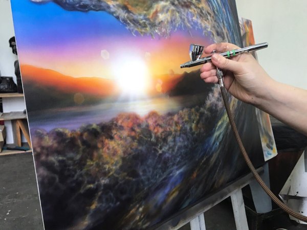 Аэрография на машине