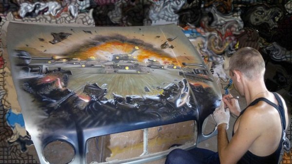 Рисование аэрографом