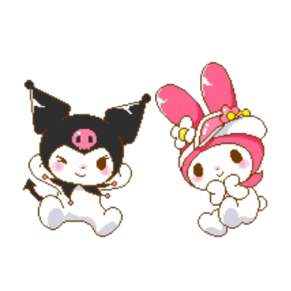 Стикеры Хеллоу Китти Kuromi