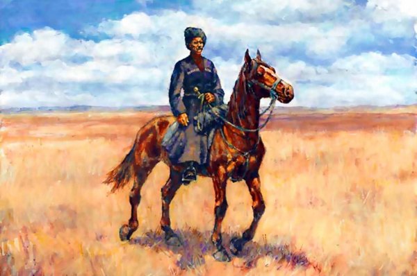 Донской Козак на коне