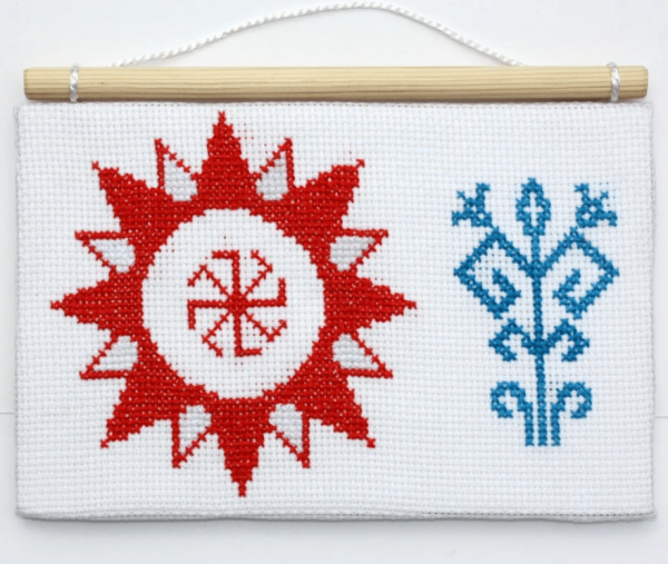 Славянский символ Ладинец вышивка