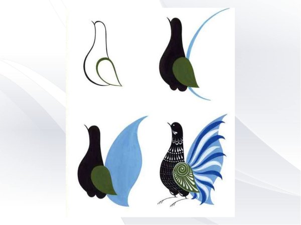 Городецкая роспись Городецкий фазан