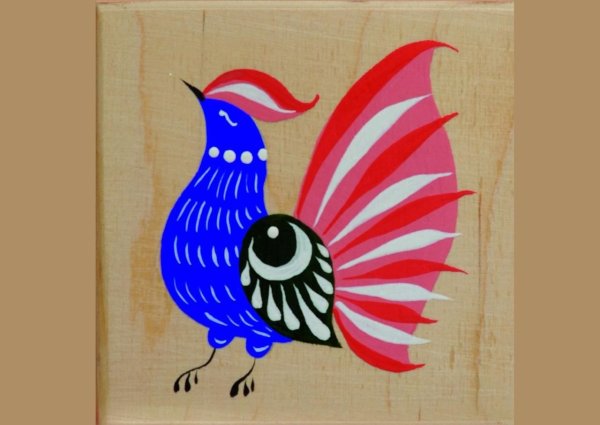 Птица в городской росписи