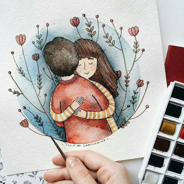 Рисунки для скетчбука девочки