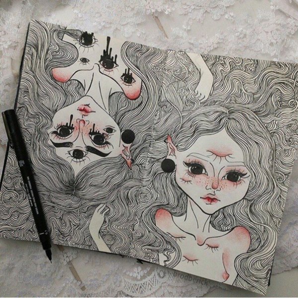 Милые рисуночки для скетчбука легко