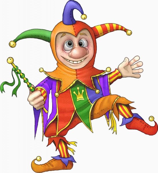 Шут раскраска для детей