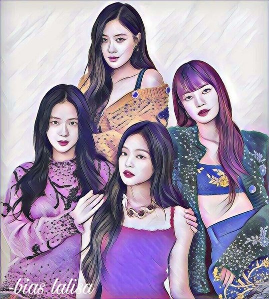 Рисунки группы Блэк Пинк