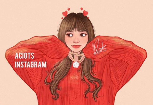 Рисунок лисы из блэкпинк