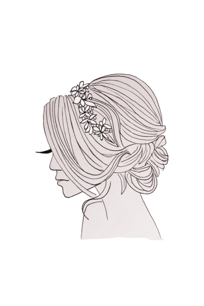 Эскиз прически