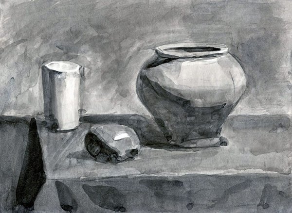 Пикассо гризайль натюрморт