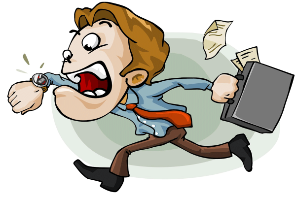 Работник опаздывает