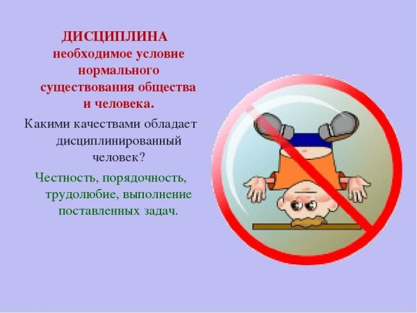 Дисциплина в школе презентация