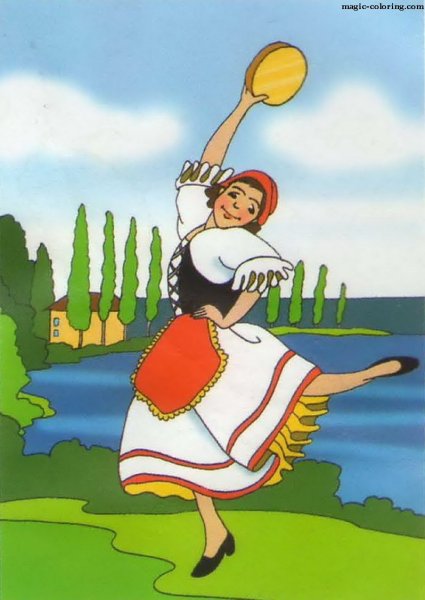 Тарантелла танец рисунок