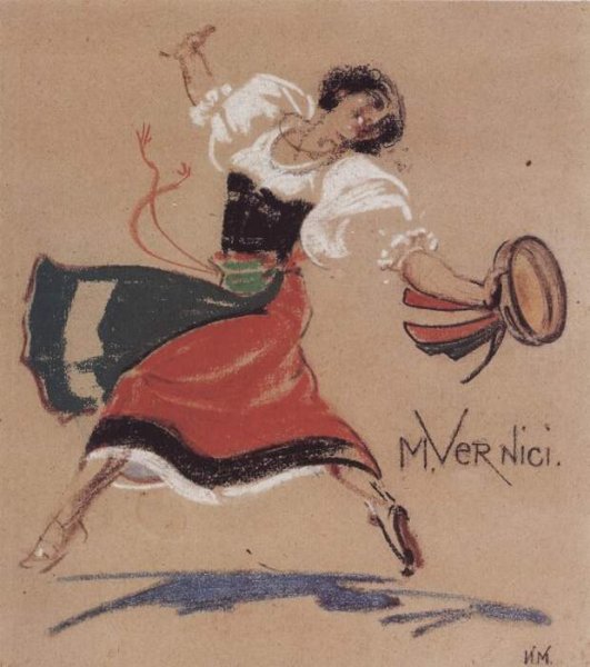 Картина художника танца Тарантелла